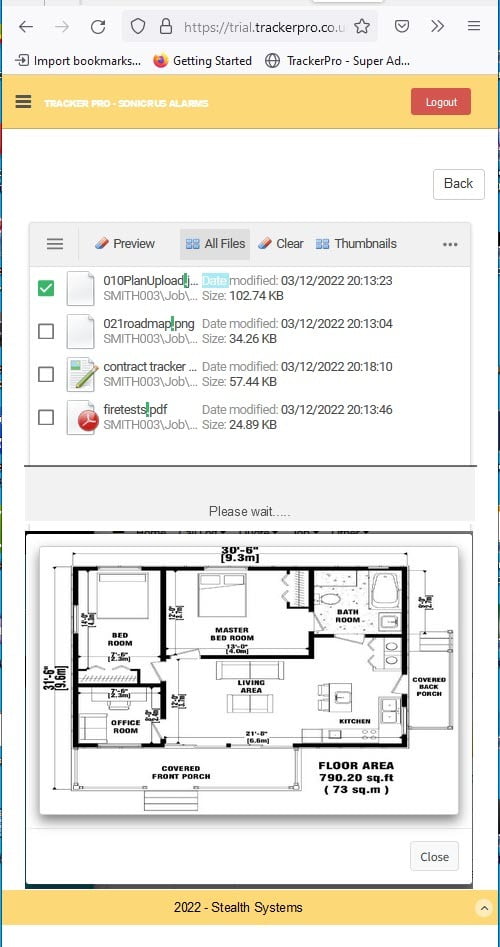 View Documents easily in all the Tracker Pro Cloud Apps